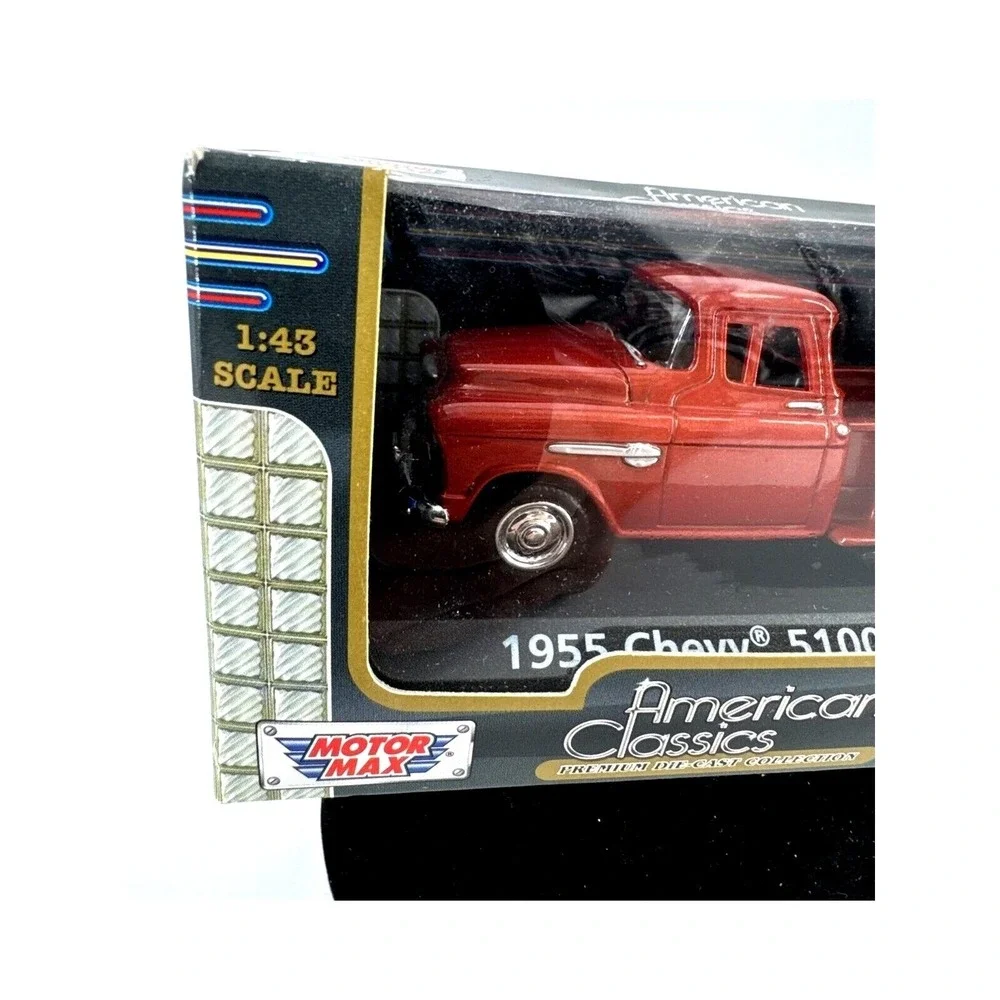 1955 Chevy 5100 Stepside Pickup 1:43 Scale Diecast Motor Max American Classics